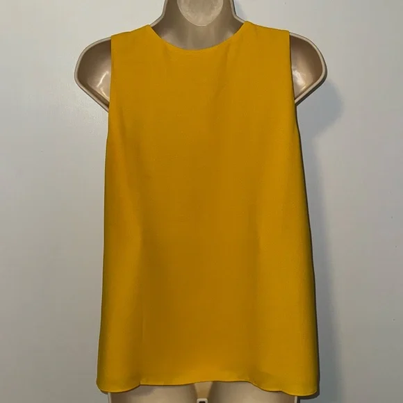 Cato Sleveless Blouse Top Golden Rod Yellow Women’s XS Extra Small - Picture 2 of 8